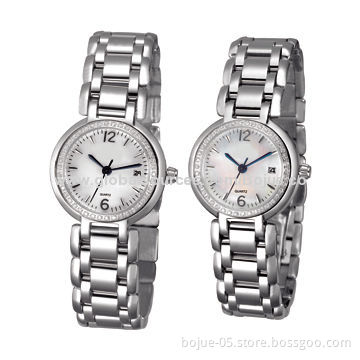 Ladies' Metal Watches with Japan Movement and Stainless Steel Strap